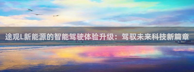 新宝gg-:途观L新能源的智能驾驶体验升级:驾驭未来科技新篇