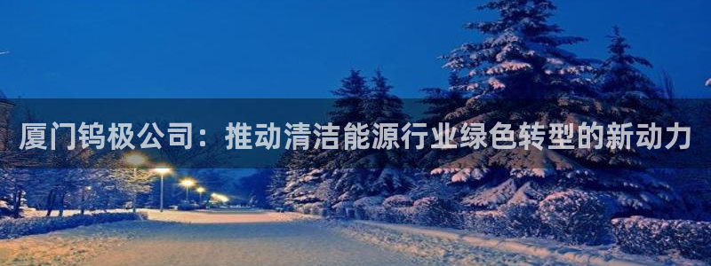 新宝gg挚243553:厦门钨极公司:推动清洁能源行业绿色转