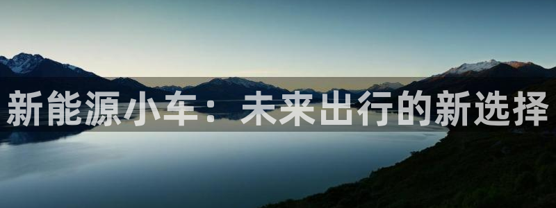 新宝GG寥78778:新能源小车:未来出行的新选择