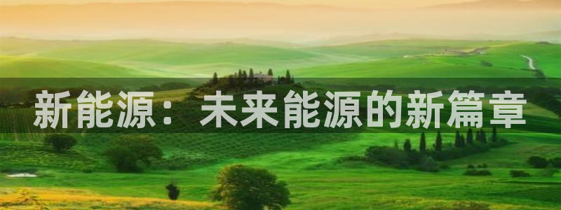 新宝gg佳740005：新能源：未来能源
